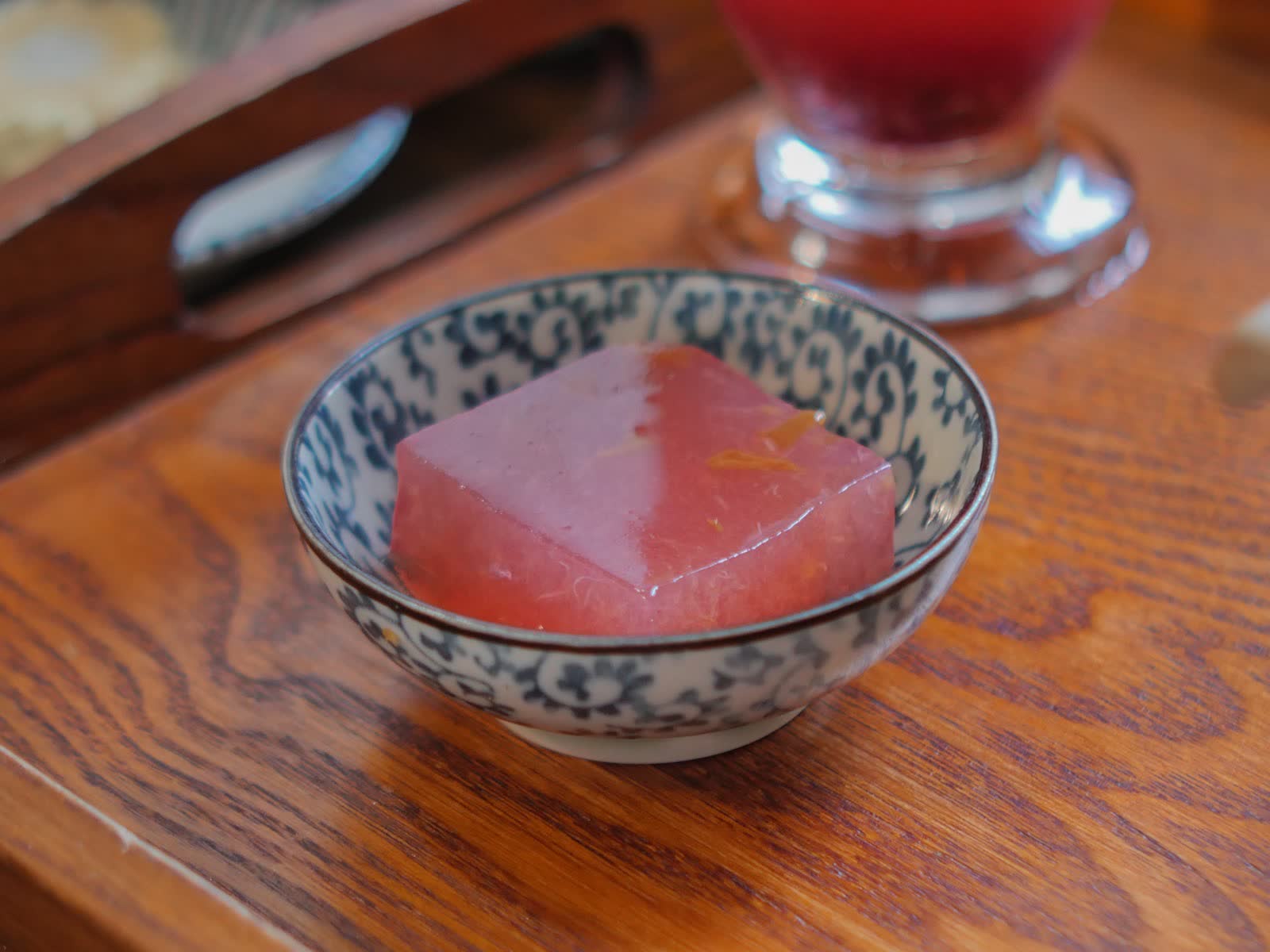 甜點紅肉李果凍,大人在吃的口味